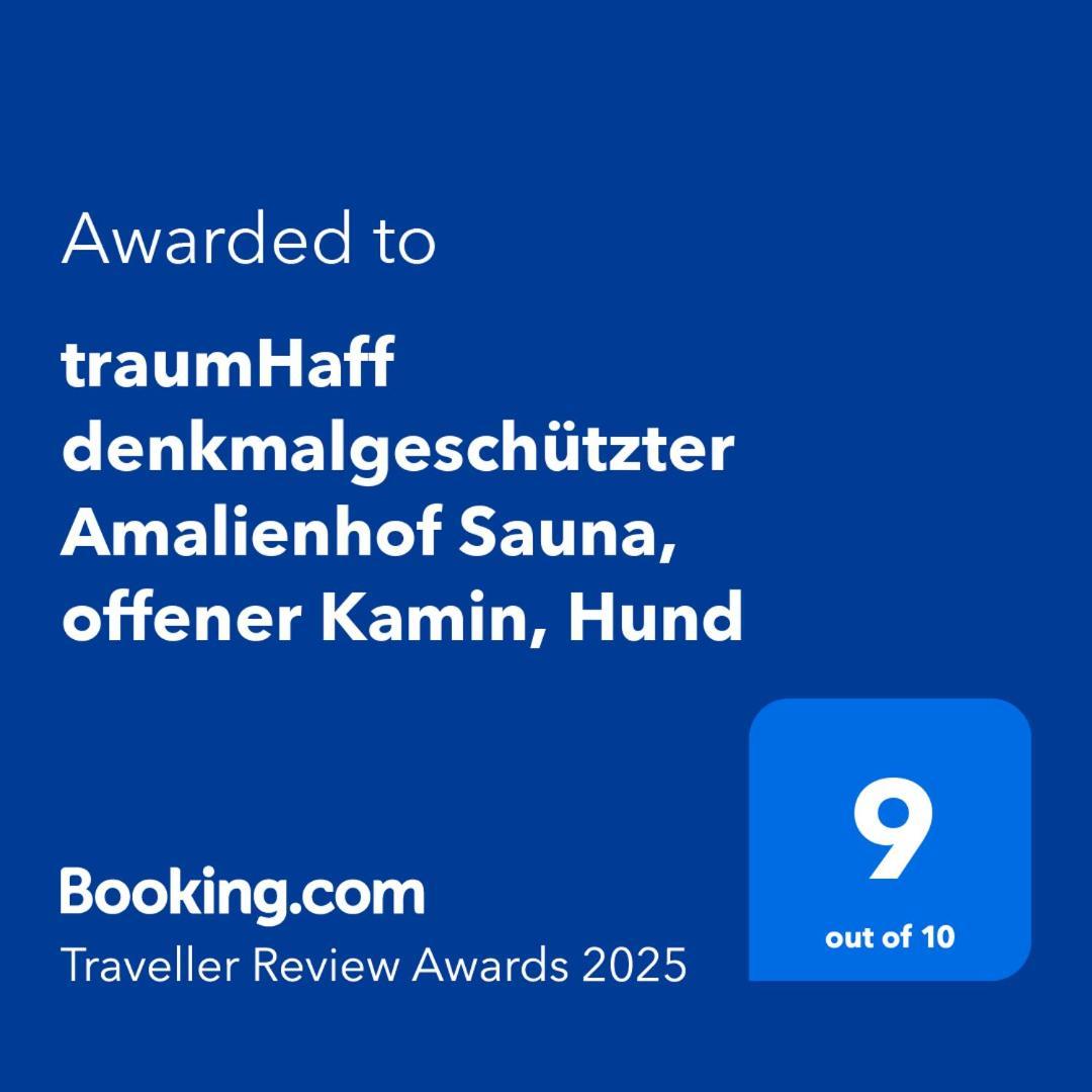 Traumhaff Denkmalgeschuetzter Amalienhof Sauna, Offener Kamin, Hund Ahlbeck  Buitenkant foto